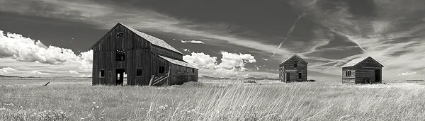 This panorama of a Montana barn is a link to a larger version.