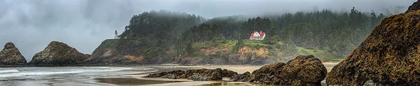 This Oregon coast panorama is a link to a larger version.