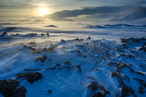This Icelandic winter landscape image is a link to a larger version.