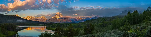 This Grand Teton National Park panorama is a link to a larger version.